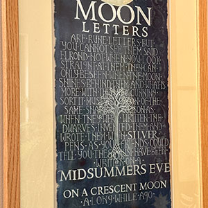 Calligraphy Art Moon Letters